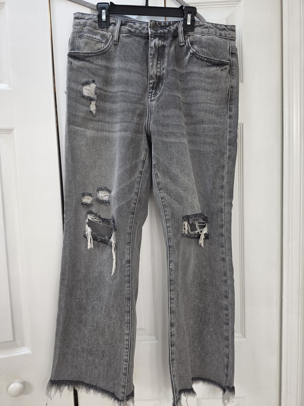 Special A Steel High Rise Distressed Mom Jeans